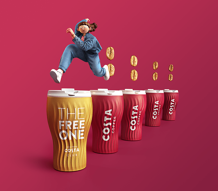Buy 4 get 1 free with reusable cups